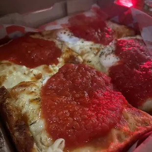 pizza, food