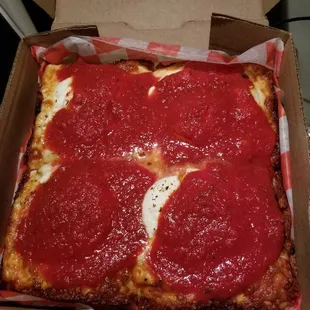8 in. square cheese