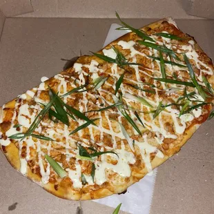 Half pizza- Buffalo chicken $8