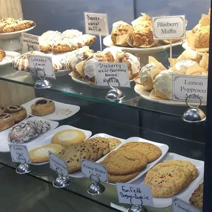 Cookies, danishes, muffins, scones