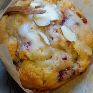 Raspberry Almond Muffin