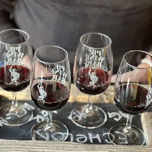 Red wine flight