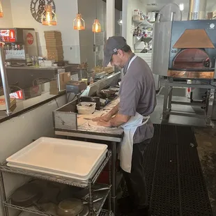 Professional cook at work!