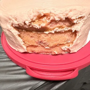 the inside of the cake