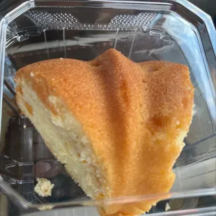 Slice of peach Slice Traditional Pound Cake