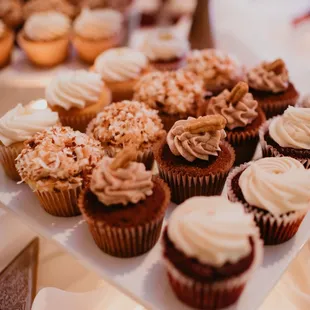 a variety of cupcakes