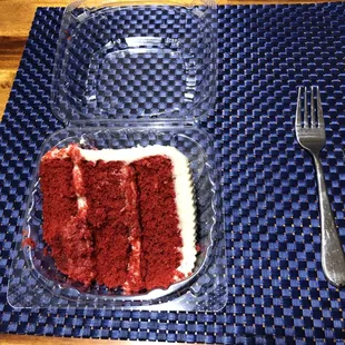 My slice of Red Velvet cake!