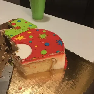 If you like excessive icing Piece of Cake is the place to go.  An inch and a half of icing surrounded the cake