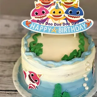 Baby Shark Custom Cake &amp; Desserts