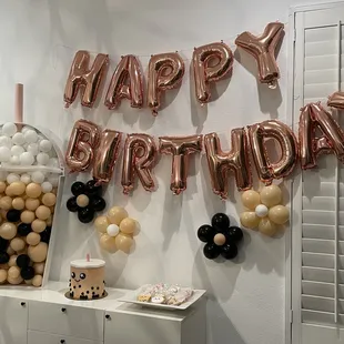 Boba themed birthday
