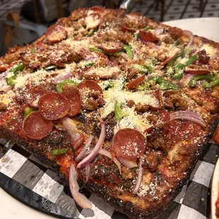 Detroit-style pizza