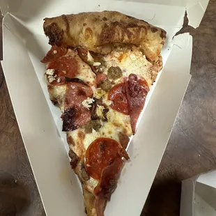 Meat combo pizza