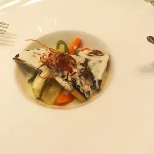 a plate of food on a table