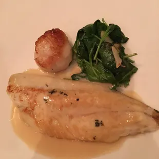 Scallop and fish appetizer