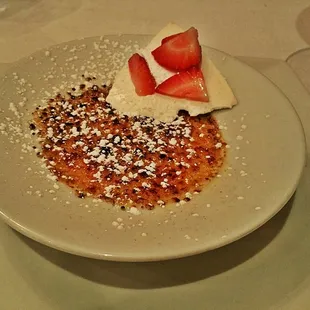 Cream Brulee with lavender