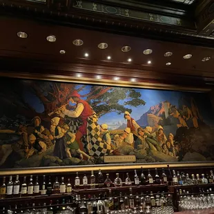 The "Pied Piper of Hamelin" is a mural inside Pied Piper San Francisco in The Palace Hotel.