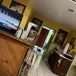a view of the kitchen