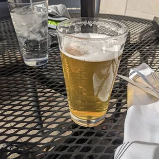 They have a variety of local beers on tap.
