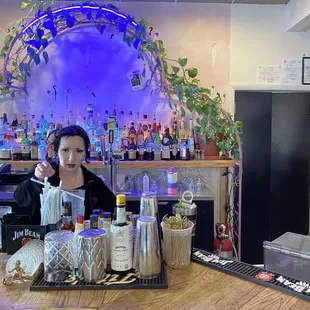 Server was welcoming with greeting once entering. Being attentive to guests.