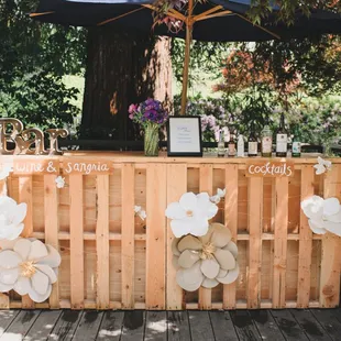 We did wine-based cocktails since they don't allow hard-alcohol