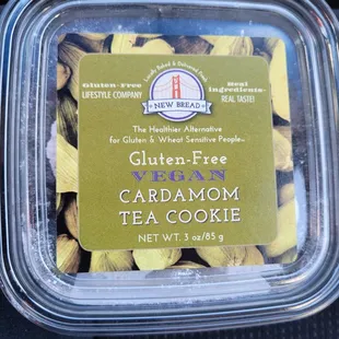 Love these Cardamom Tea Cookies $7 for a pack of six cookies in 1.5 inch diameter. Similar to Vietnamese tea cookies.