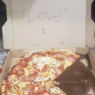 When making my online order, in the &quot;special requests box&quot; I wrote, &apos;make it with love&apos;. And they did.