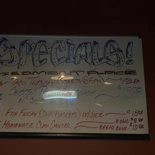 Food specials