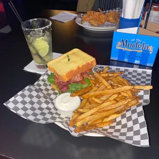 BLT with fries.
