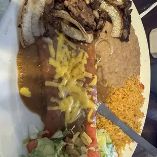 Enchilada con quisado !!