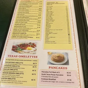 the menu
