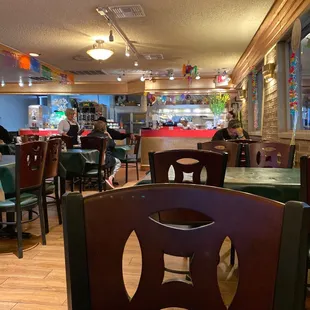 the interior of a restaurant