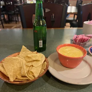 Queso and Dos Equis