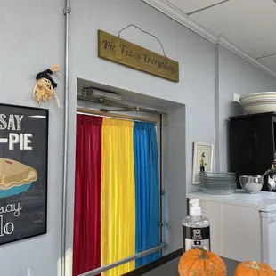 a pie in a pie shop