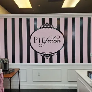 the interior of a pastry shop