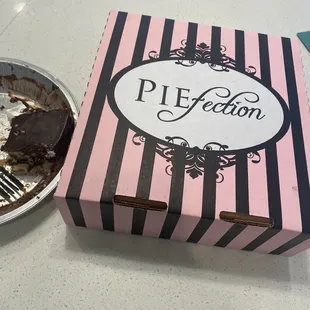 a half eaten pie and half eaten pie