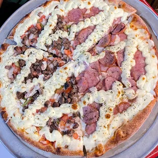 Pie-Fection Pizza and Cabresa Calabresa Catupiry Pizza