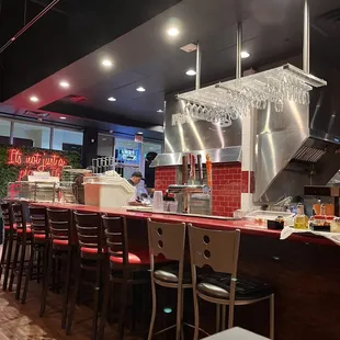 Bar and preparation area