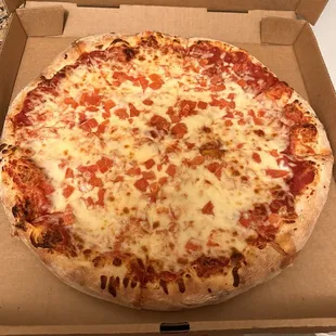 This is the 18&quot; cheese and tomato pie. Delicious!