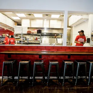 a man behind the counter