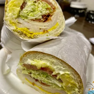 Turkey Avocado Bacon Swiss.  Yum!