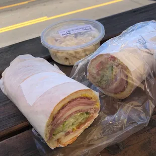 Piemonte Special and macaroni salad. 5 stars