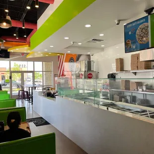 the interior of the restaurant