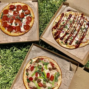 Custom or Signature Pizzas with Plant Proteins available.