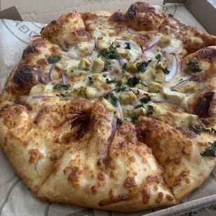 Fire Grilled BBQ Chicken Pizza! So good.