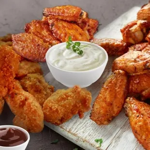 fried chicken wings, chicken wings and fried chicken, fried chicken, food, bbq wings, bbq chicken, poultry, chicken, chicken wings