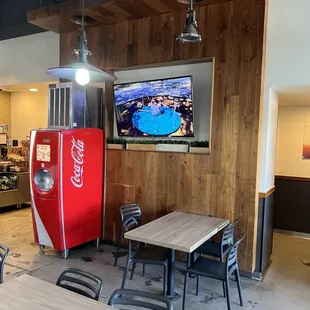 the interior of the restaurant