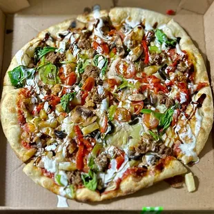 pizza, food