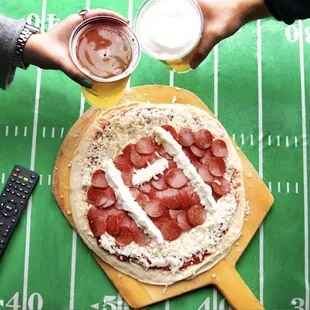 pizza and beer