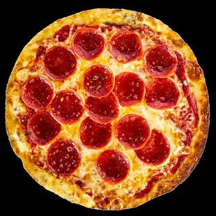 a pepperoni pizza