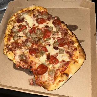 a pizza in a box